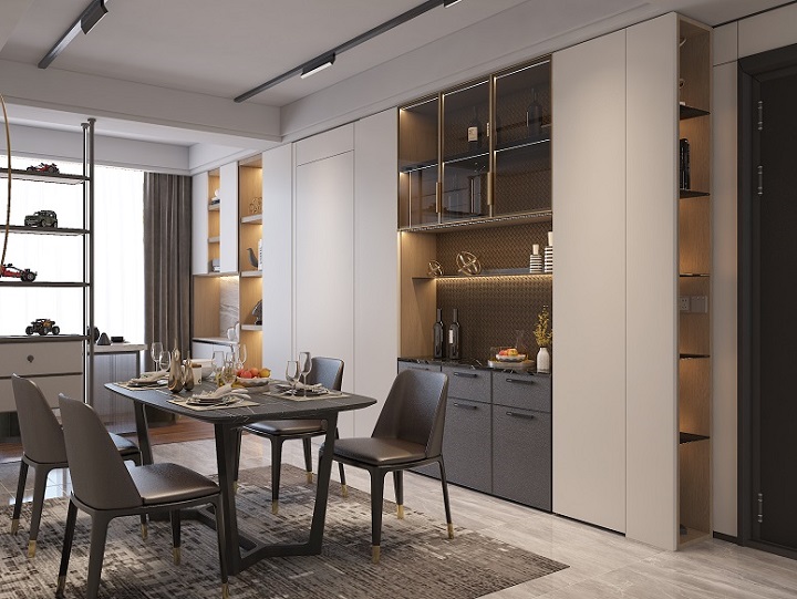 拉迷定制餐邊柜圖片