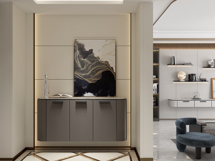 拉迷玄關柜定制圖片